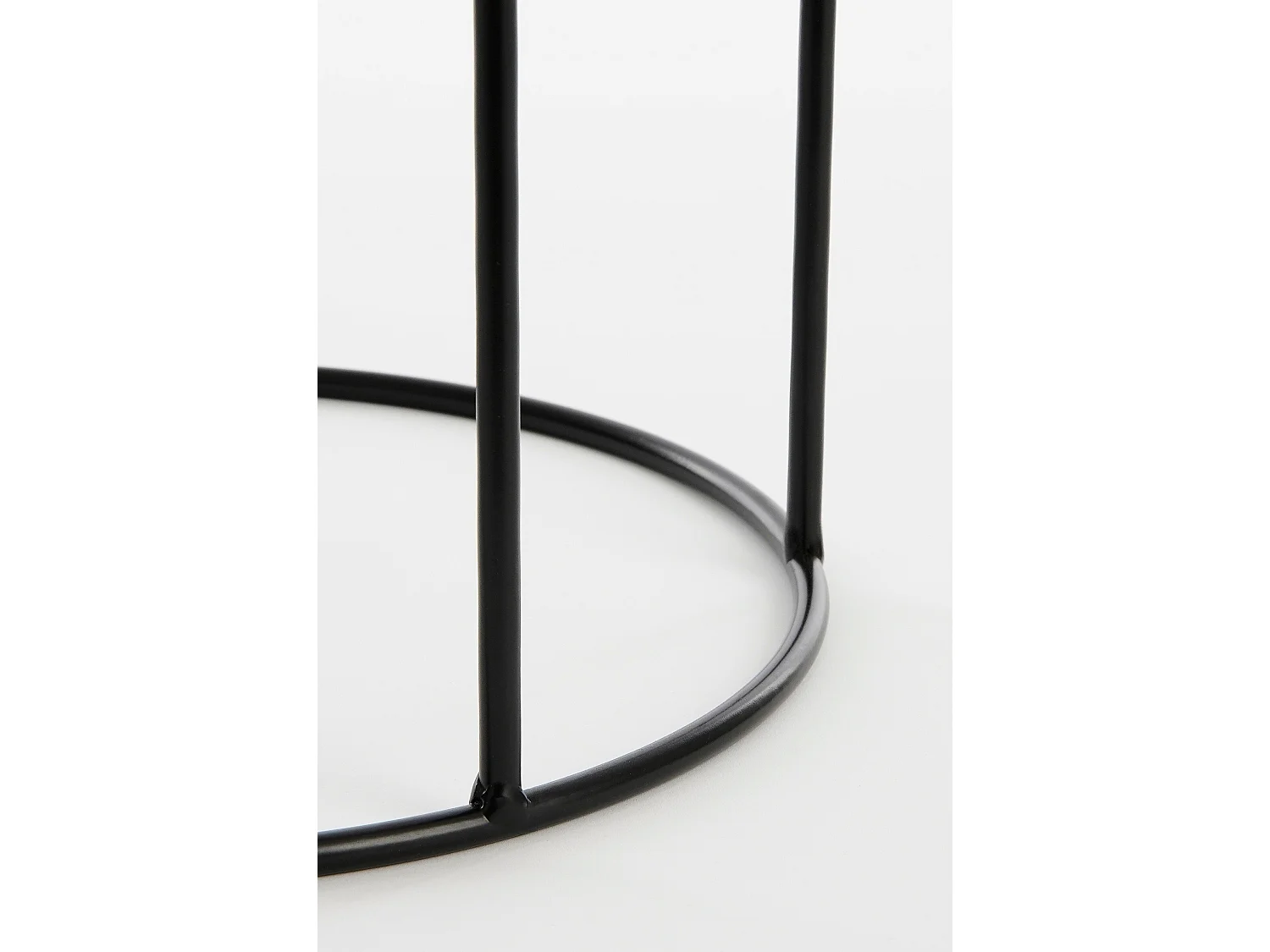 Bloempot binnen van ijzer - 80 x Ø28 / 65 x Ø23 / 50 x Ø19 - Zwart - FAVANI