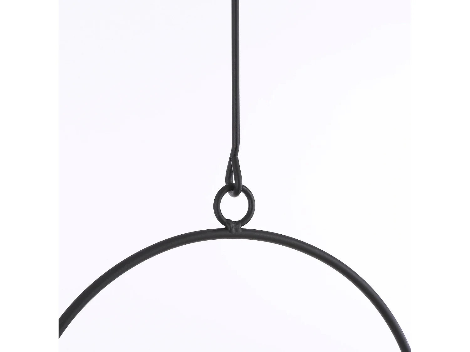 Pot de plante suspendu en métal - 24 x 14 x 83 - Noir - DEXTER