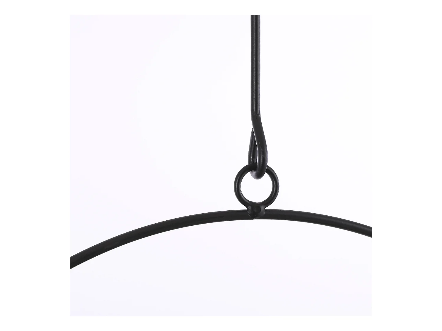 Blumenampel aus Eisen - 34 x 14 x 65 - Schwarz - DEXTER