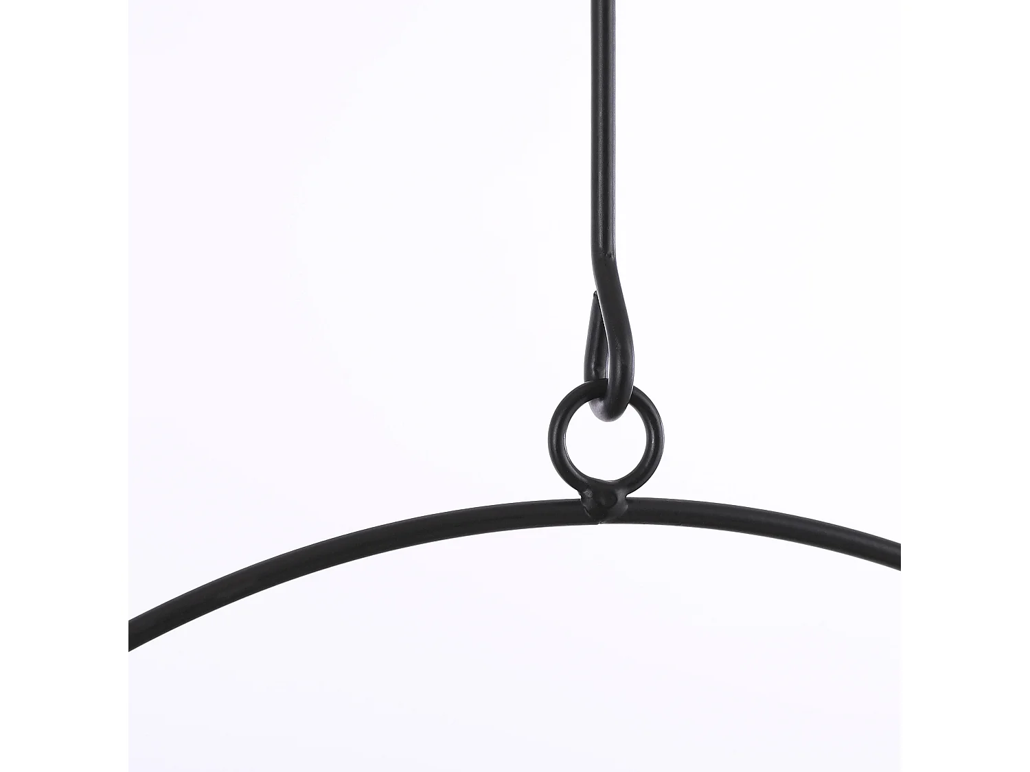 Bloempot binnen hangend van ijzer - 34 x 14 x 65 - Zwart - DEXTER