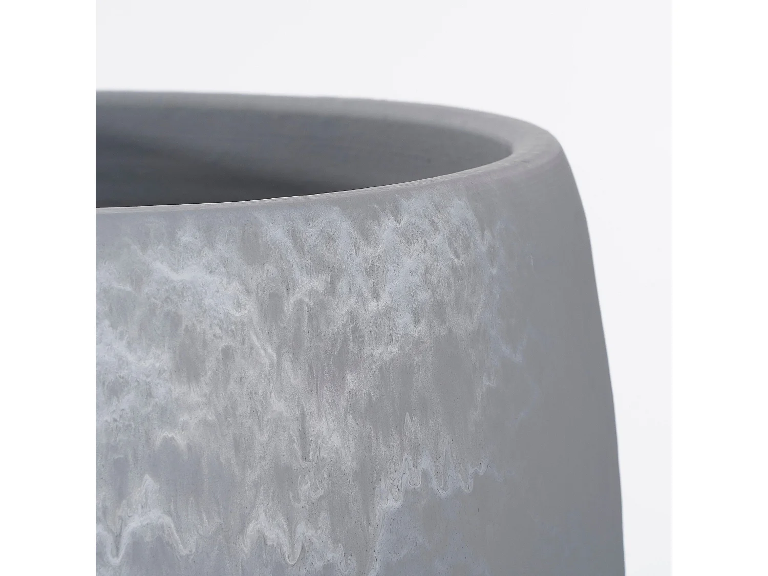 Bloempot binnen van terracotta - Ø33 x 31 - Lichtgrijs - LESTER