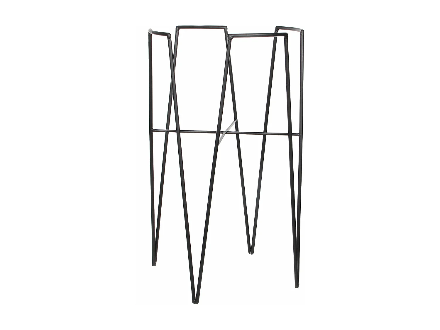 Support de plante en métal - 29,5 x 29,5 x 50 - Noir - BLOM