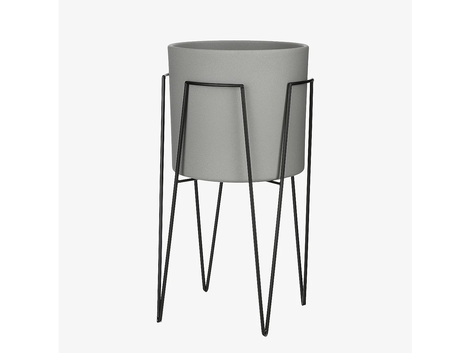 Support de plante en métal - 29,5 x 29,5 x 50 - Noir - BLOM