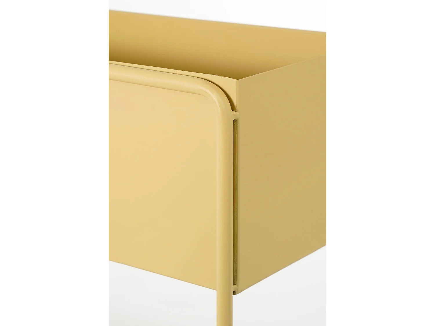 Plantenbak binnen van ijzer - 45 x 18 x 44 - Lichtbruin - CUBICA