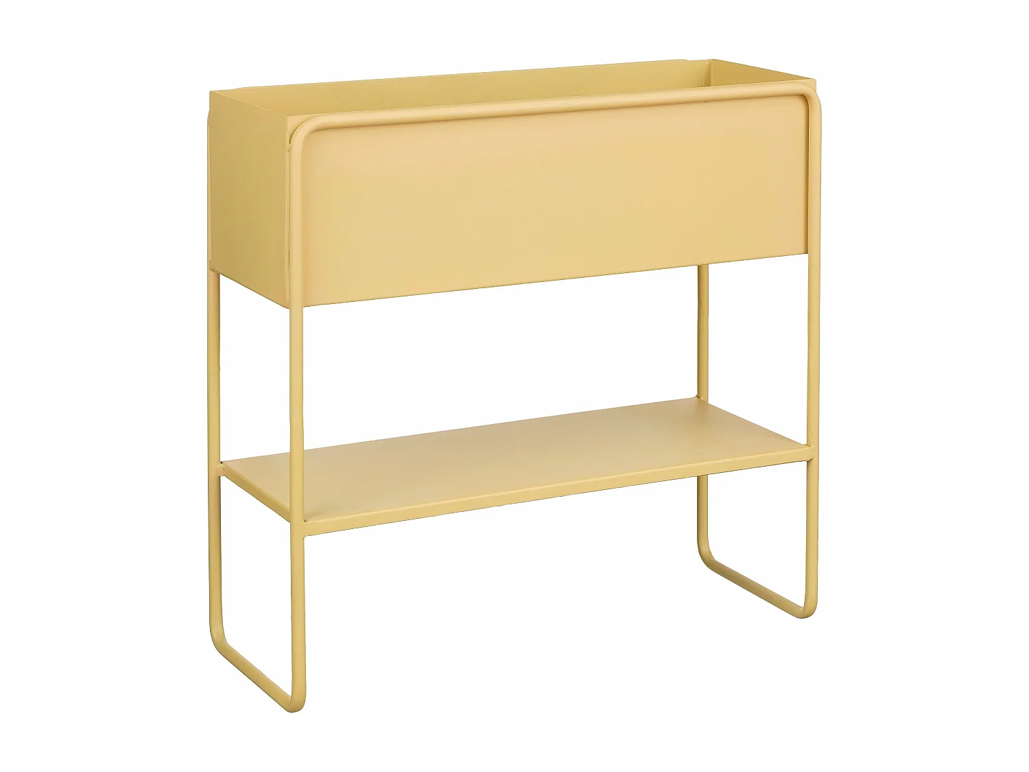 Plantenbak binnen van ijzer - 45 x 18 x 44 - Lichtbruin - CUBICA