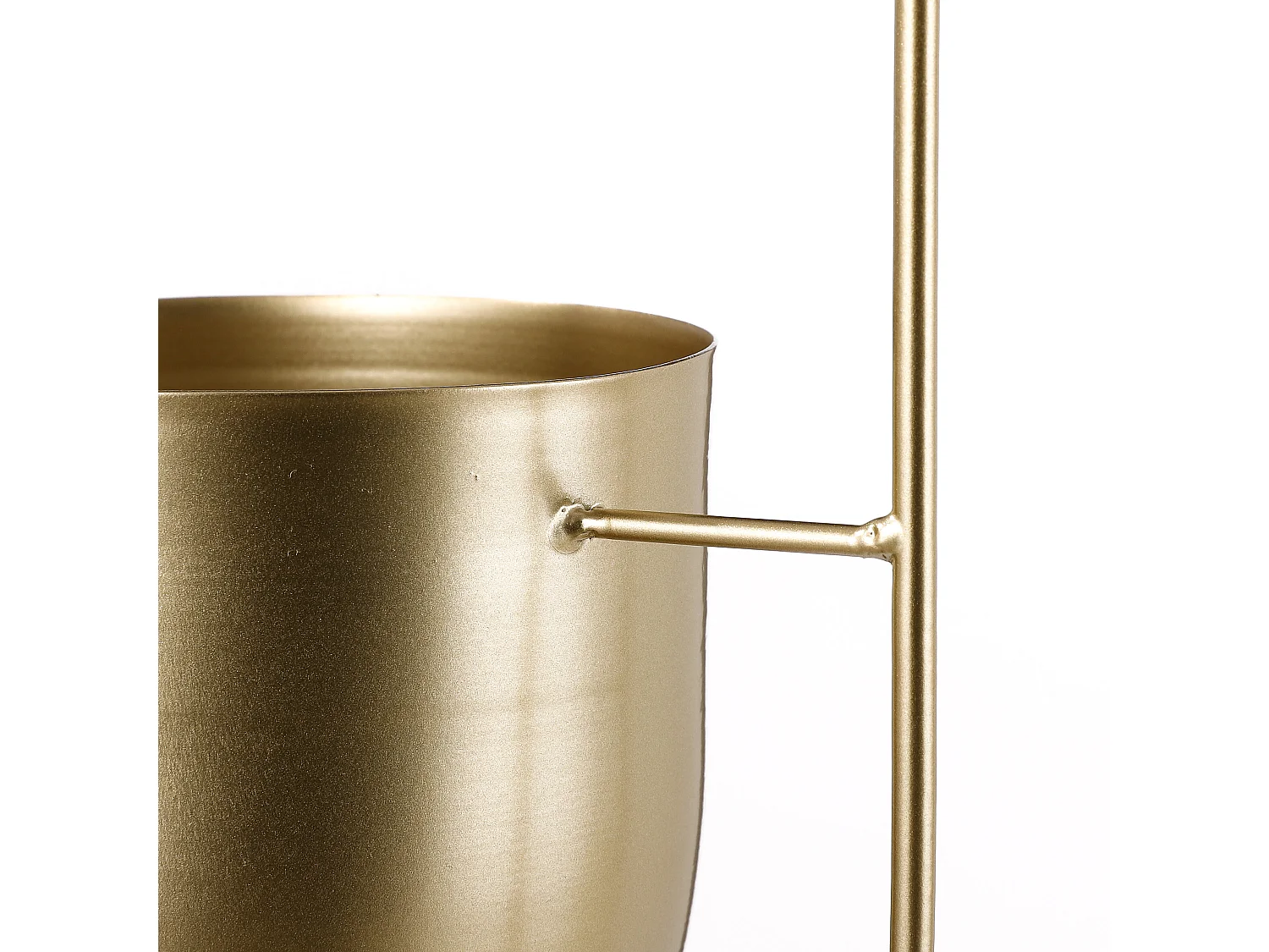 Bloempot binnen hangend van ijzer - 24 x 14 x 83 - Goud - DEXTER