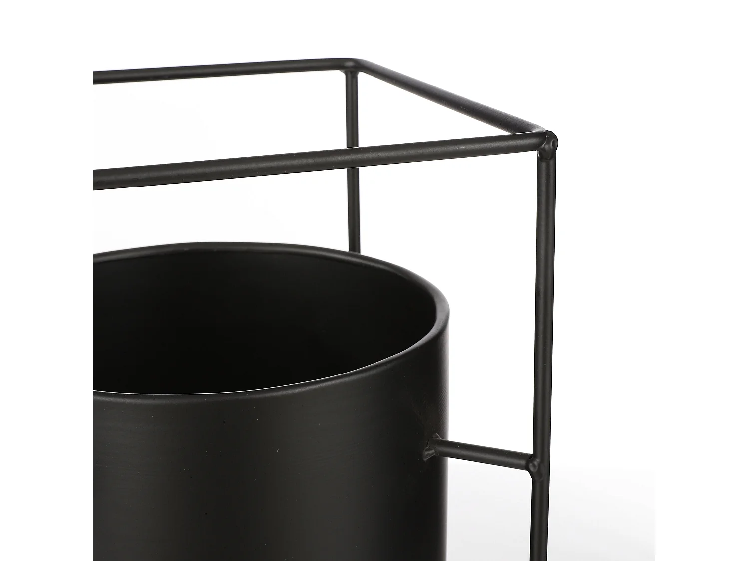 Support de plante en métal - 20 x 20 x 50 - Noir - PORTE