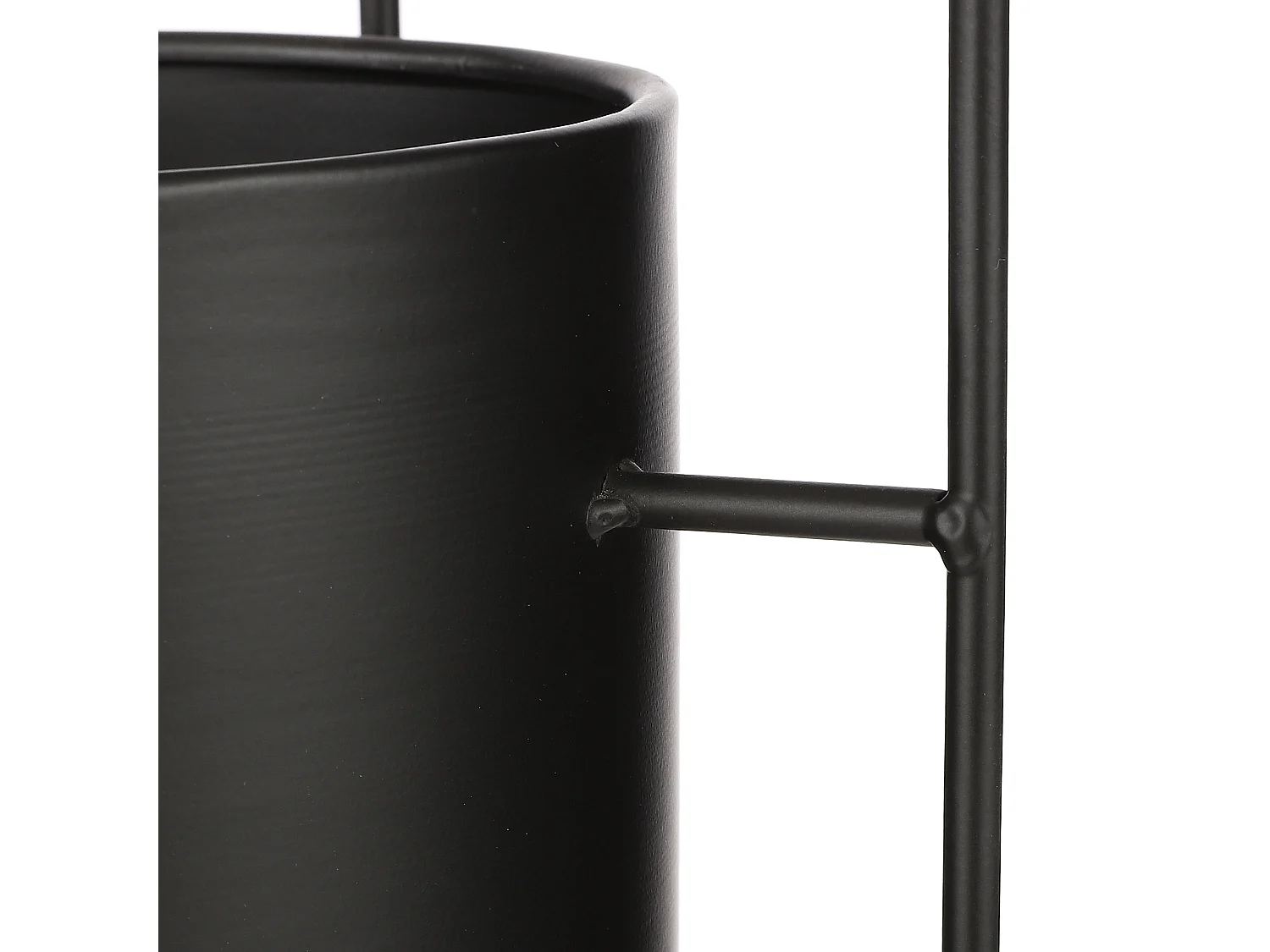 Support de plante en métal - 20 x 20 x 50 - Noir - PORTE