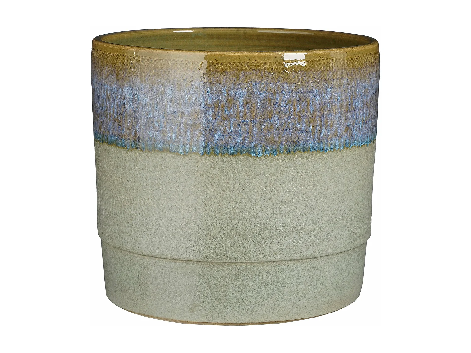 Bloempot binnen van terracotta - 24 x 26 - Donkerblauw - OLOF