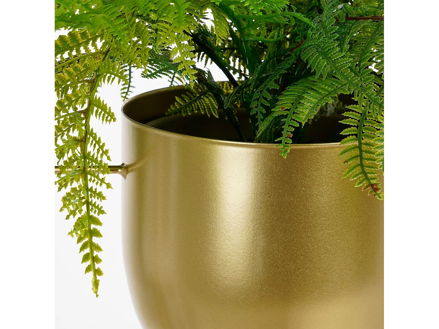 Bloempot binnen hangend van ijzer - 34 x 14 x 65 - Goud - DEXTER