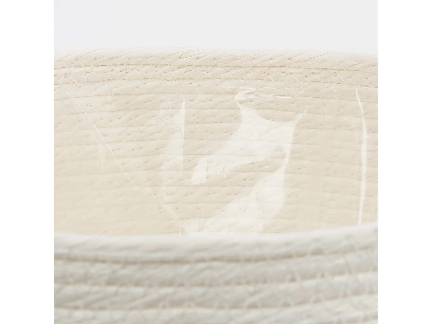 Ensemble de panier a plantes en papier et plastique - 24 x Ø26 - Blanc cassé - JORCK