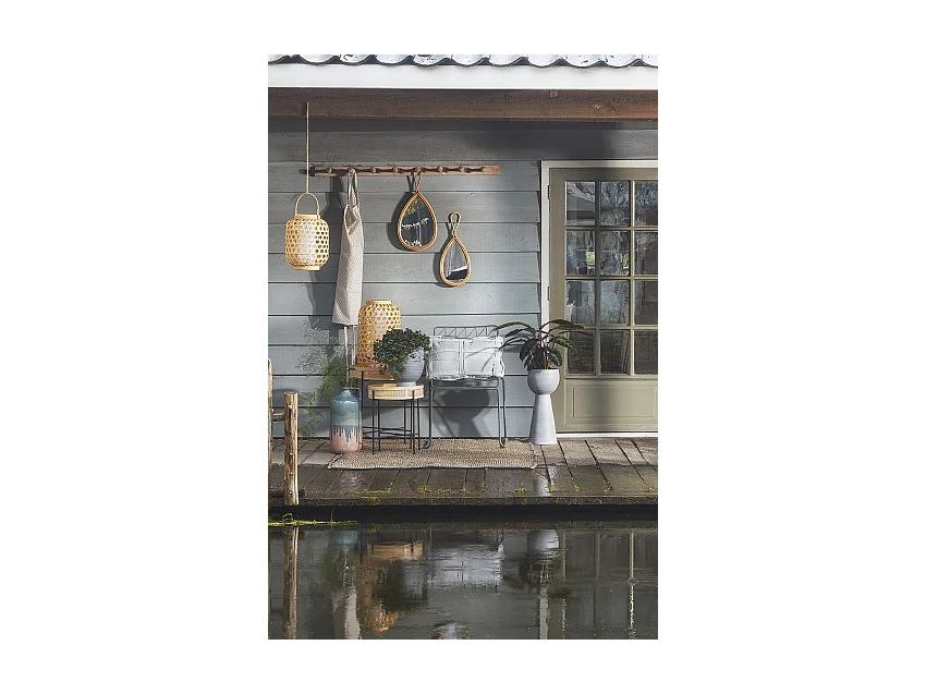 Specchio da parete in  - 28 x 2,5 x 59 - Marrone - RAINIER