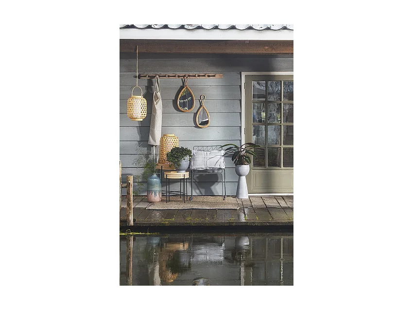 Specchio da parete in  - 28 x 2,5 x 59 - Marrone - RAINIER