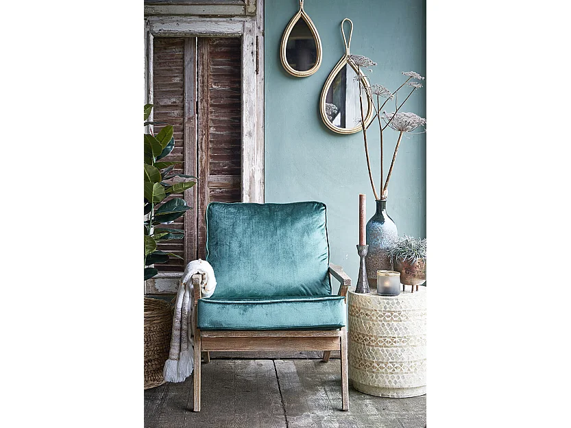 Specchio da parete in  - 28 x 2,5 x 59 - Marrone - RAINIER