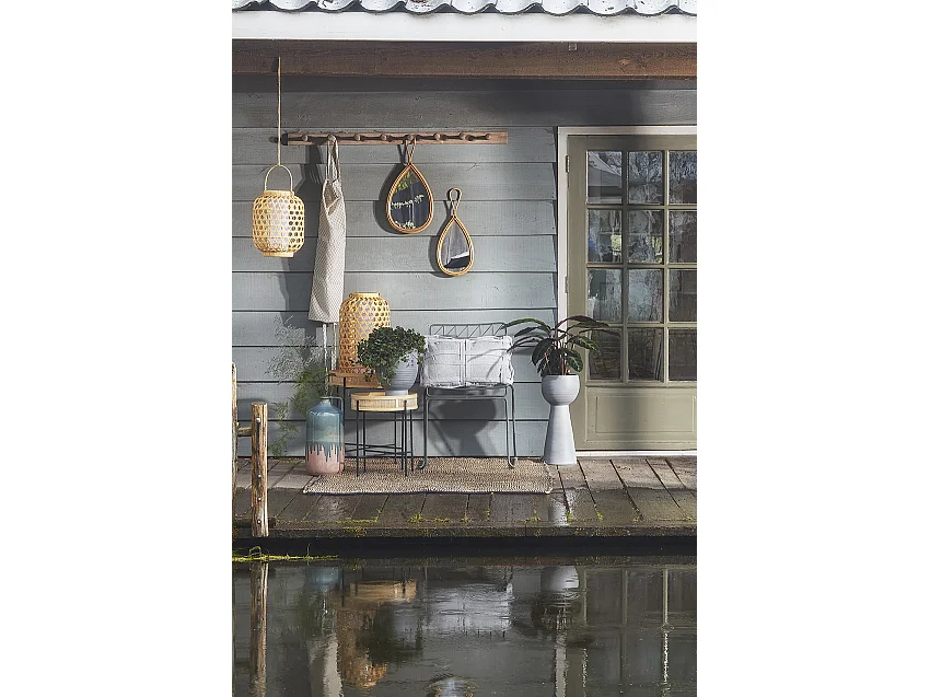 Specchio da parete in  - 28 x 2,5 x 59 - Marrone - RAINIER