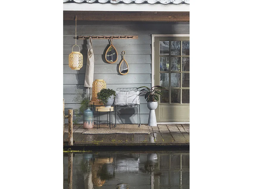 Specchio da parete in  - 28 x 2,5 x 59 - Marrone - RAINIER