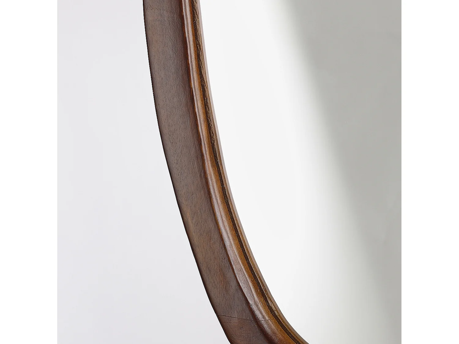 Miroir mural en bois de manguier et verre et mdf et métal - 35 x 50 x 2 - Marron foncé - BOSCO