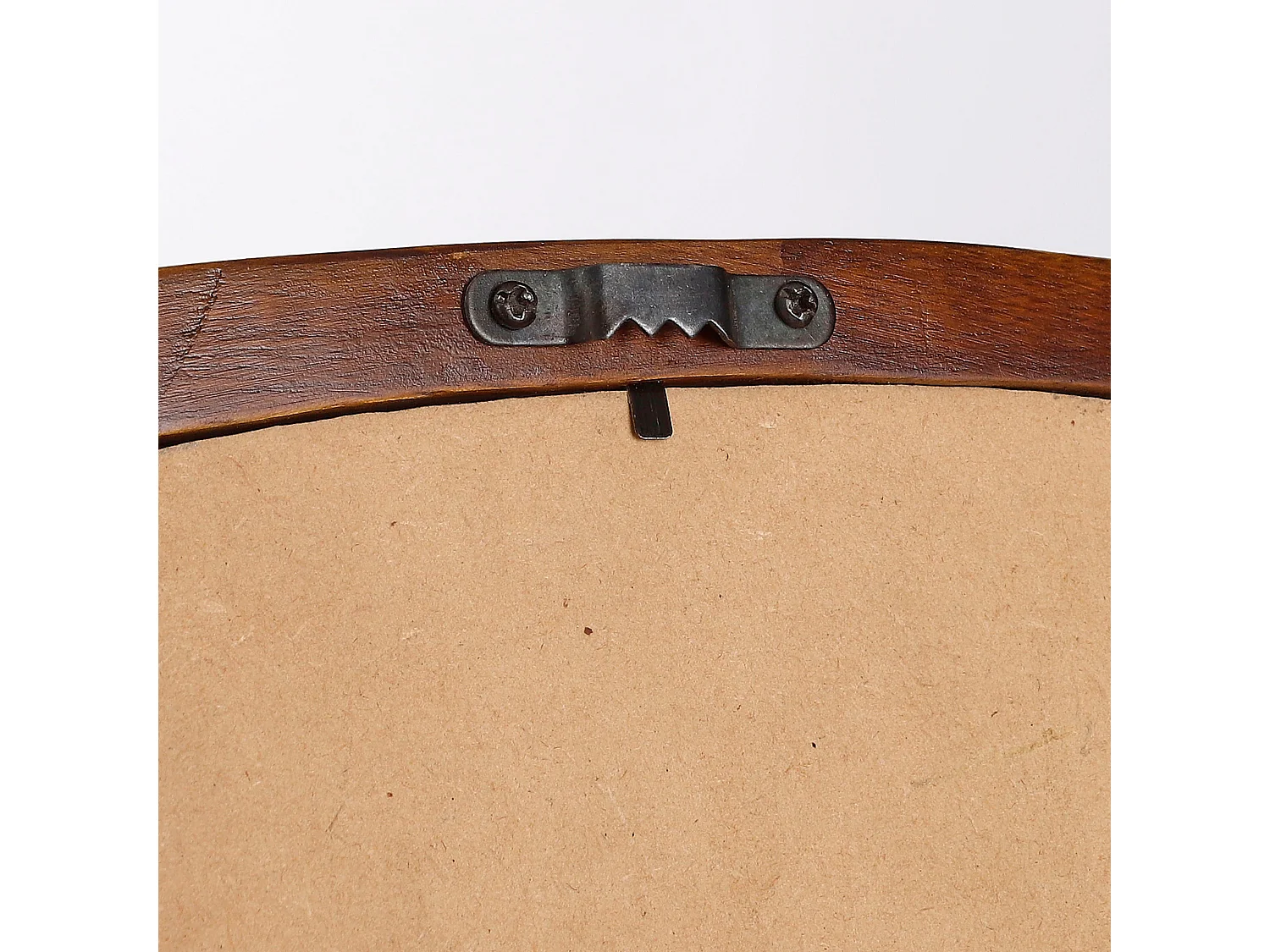 Miroir mural en bois de manguier et verre et mdf et métal - 35 x 50 x 2 - Marron foncé - BOSCO