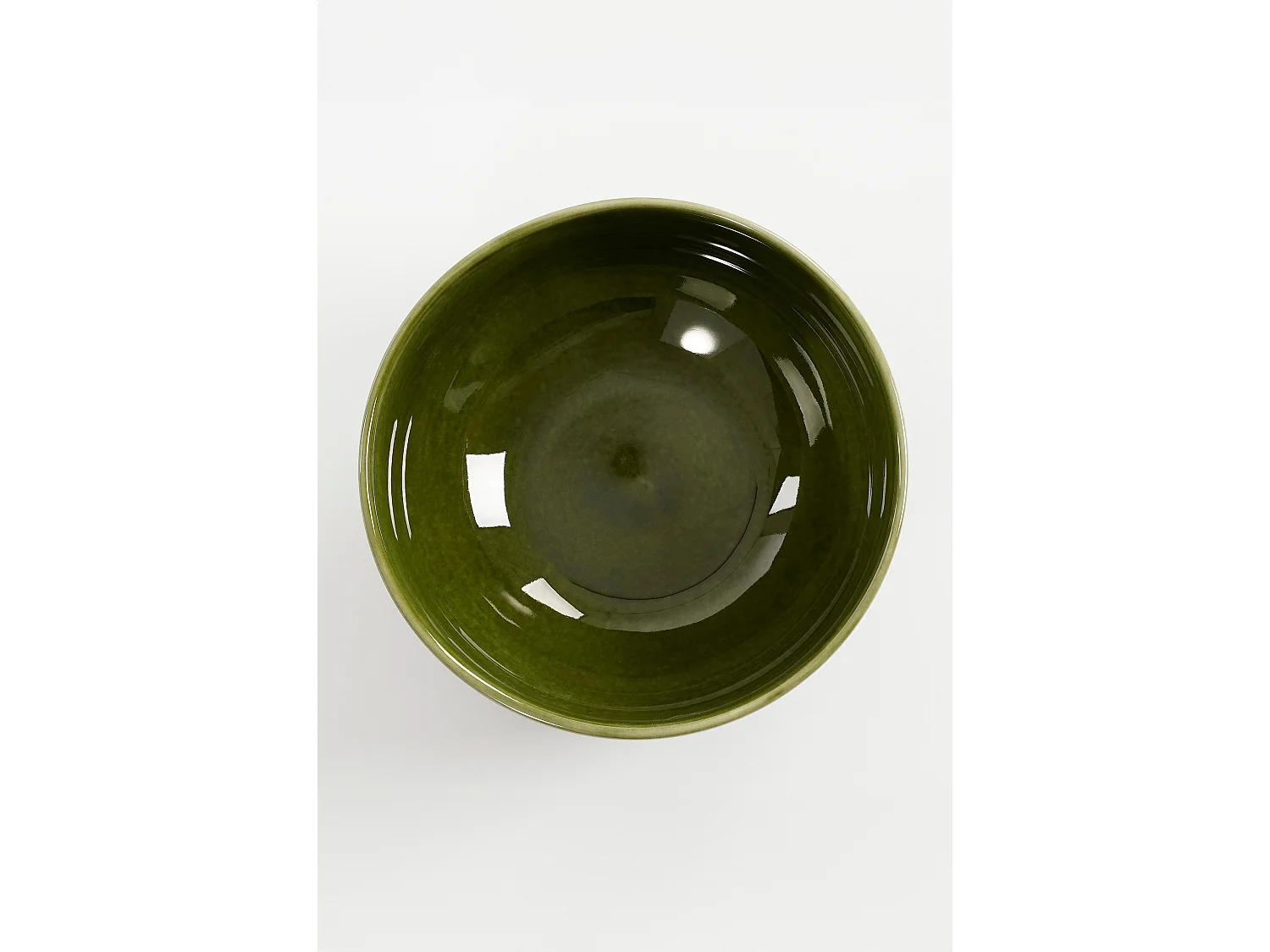 Schaal van keramiek - 18 x 18 x 8 - Groen - RHEA