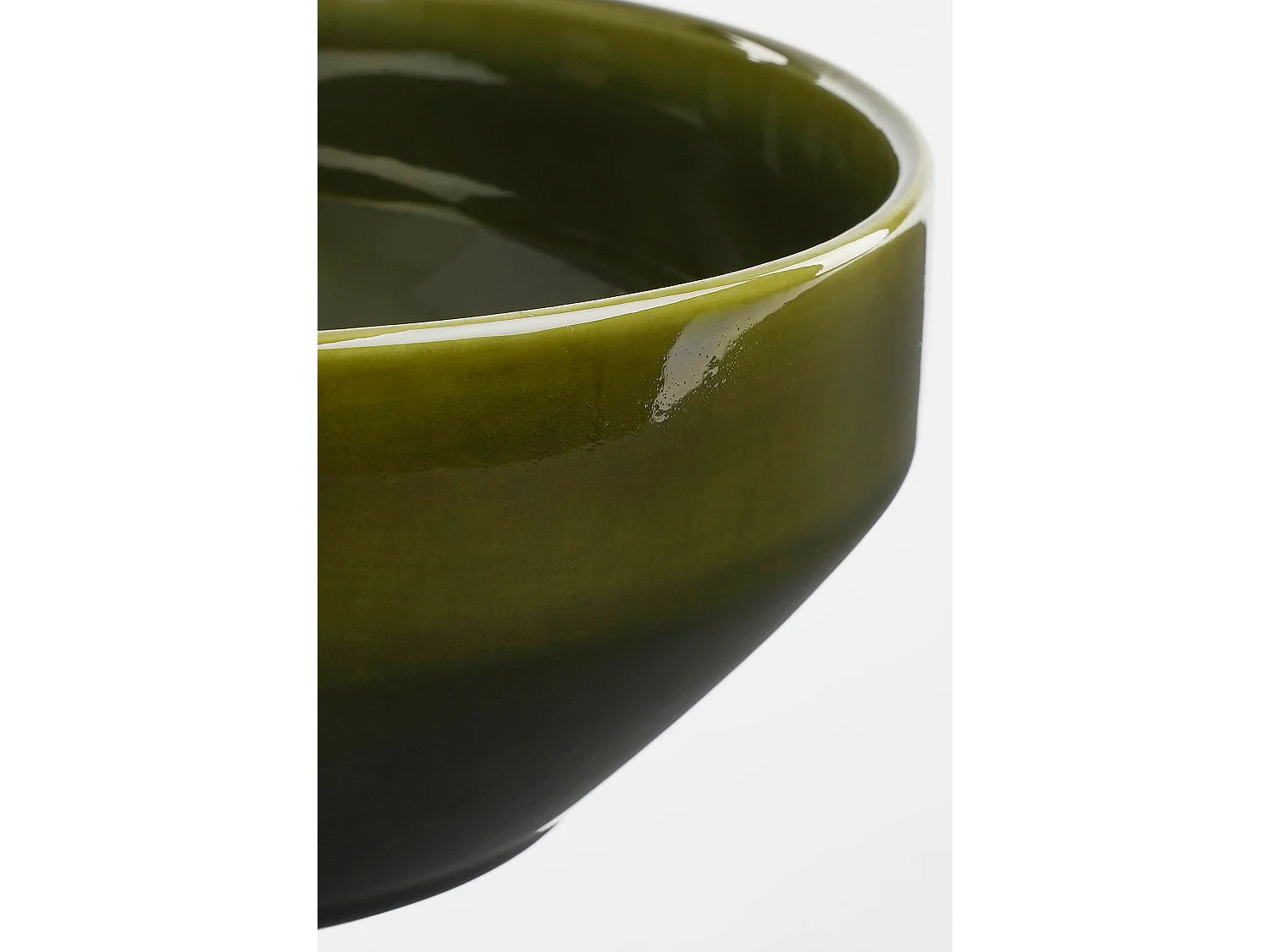 Schaal van keramiek - 18 x 18 x 8 - Groen - RHEA