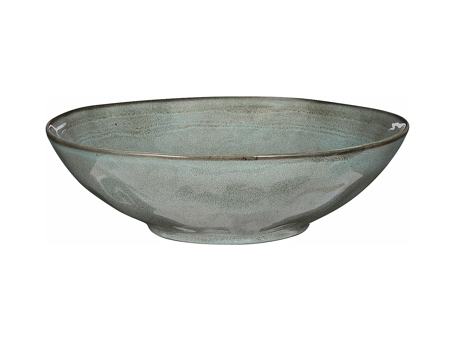 Schaal van keramiek - 9 x Ø30.5 - Groen - TABO