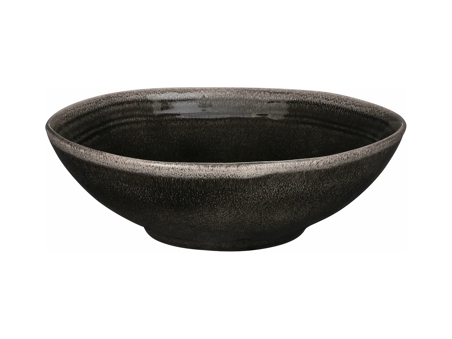 Schaal van keramiek - 7.5 x Ø23.5 - Zwart - TABO