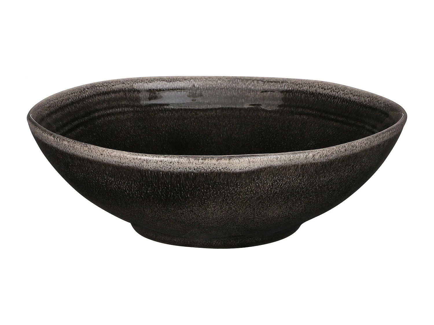 Schaal van keramiek - 7.5 x Ø23.5 - Zwart - TABO