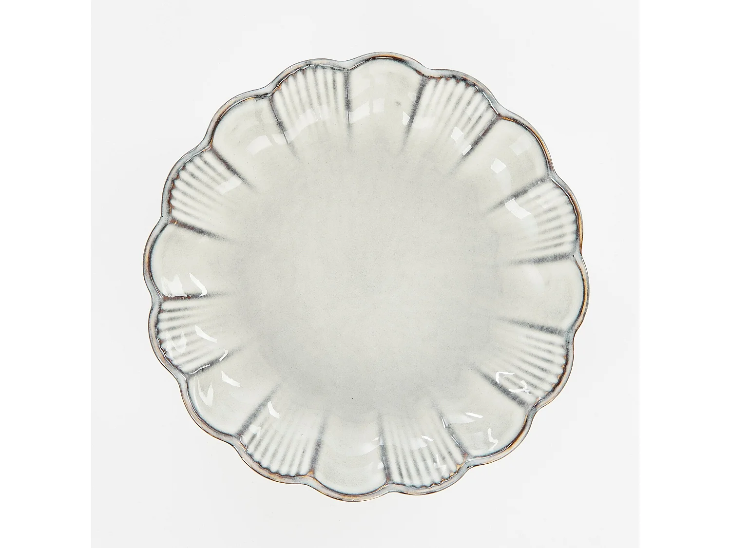 Schaal van keramiek - 5 x Ø18.5 - Grijs - CORFU