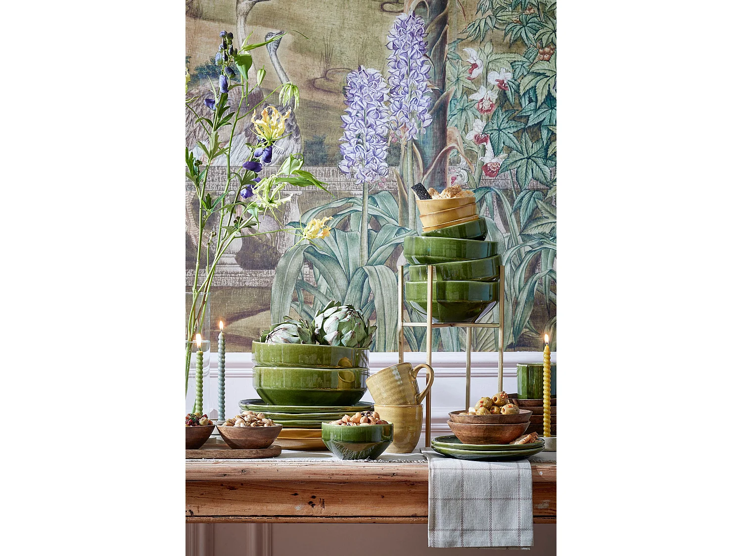 Dinerbord van keramiek - Ø27.5 - Groen - RHEA