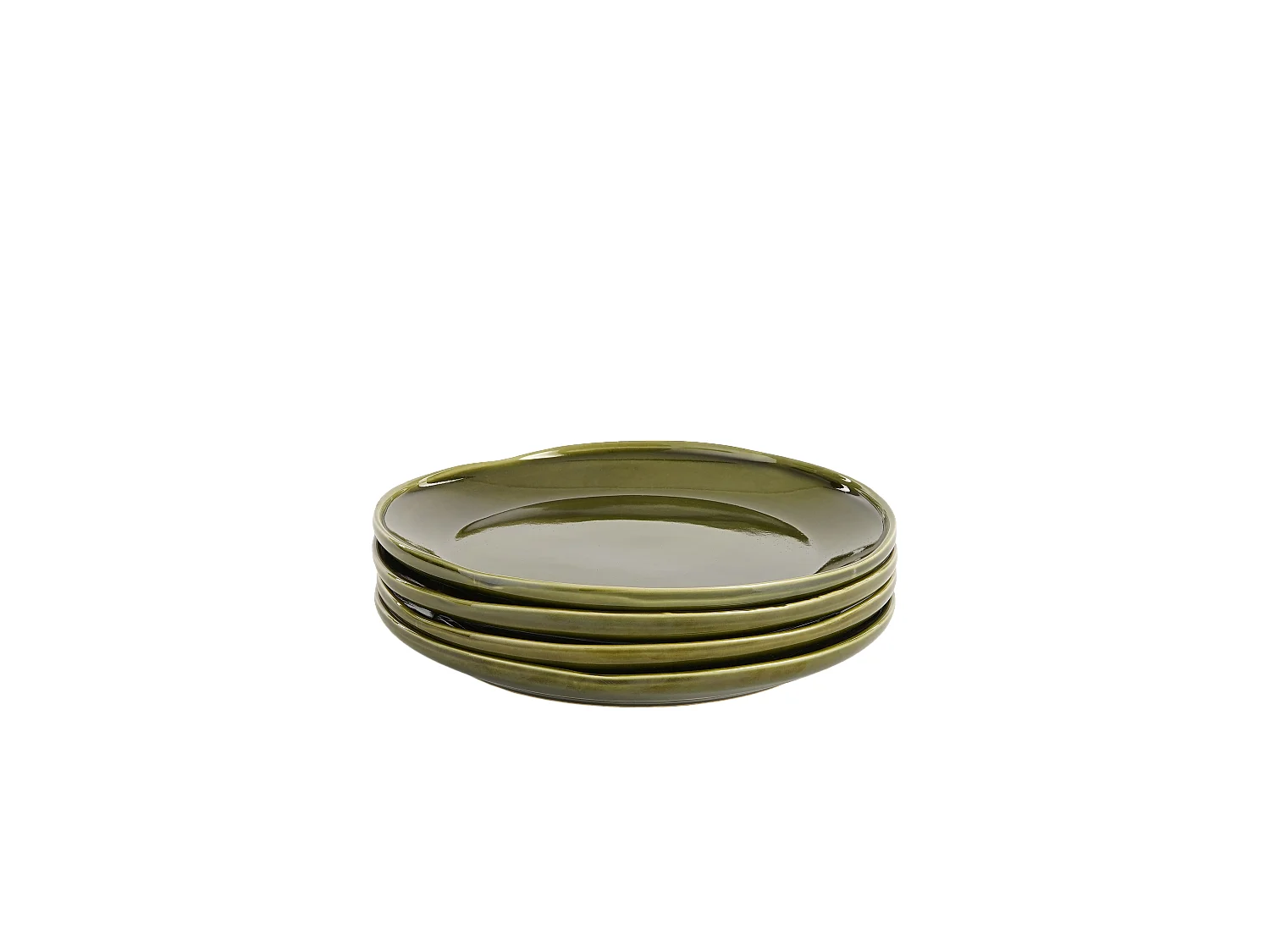 Assiette de diner en céramique - Ø27.5 - Vert - RHEA