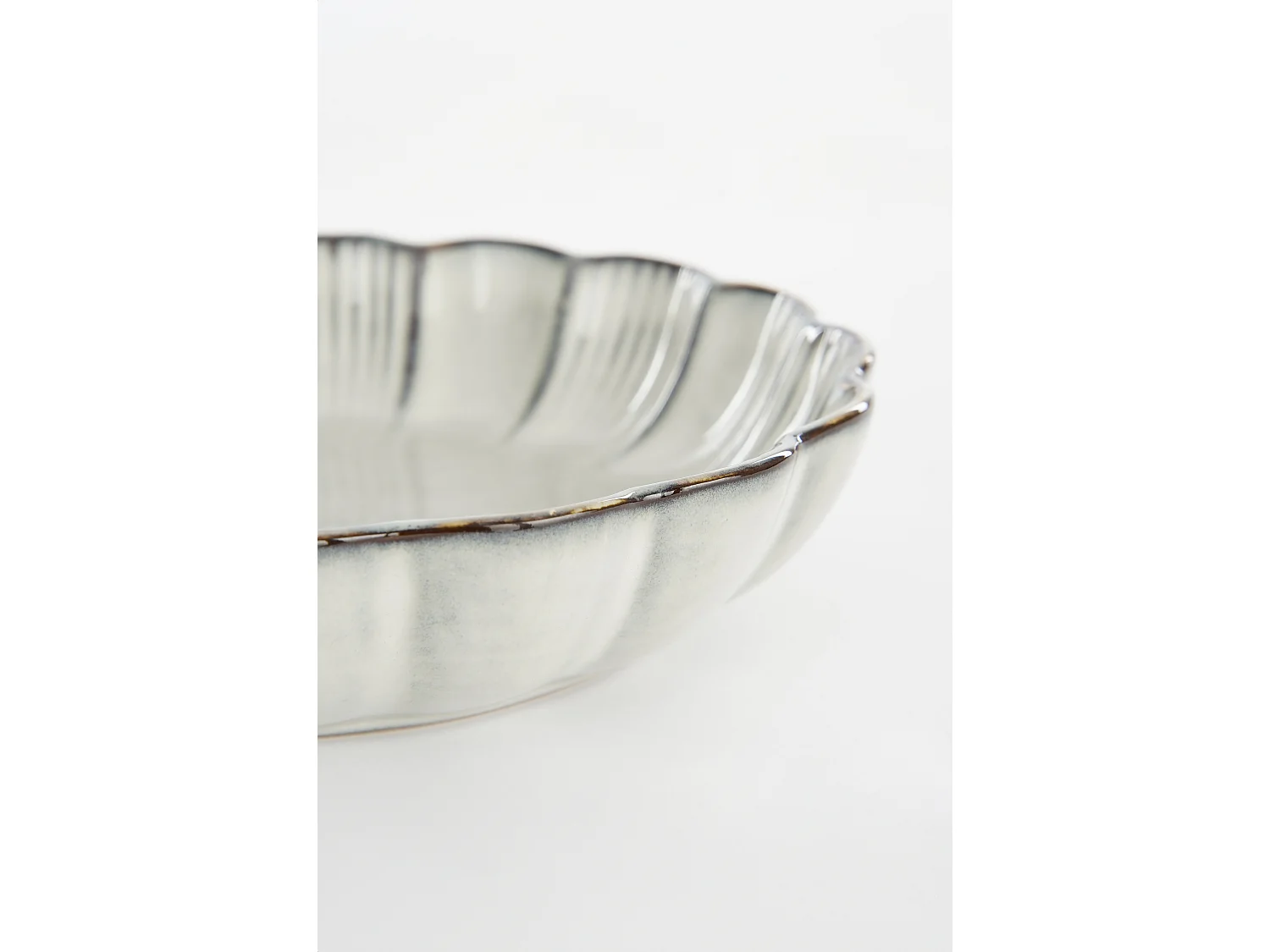 Bol en céramique - 5 x Ø18.5 - Gris - CORFU