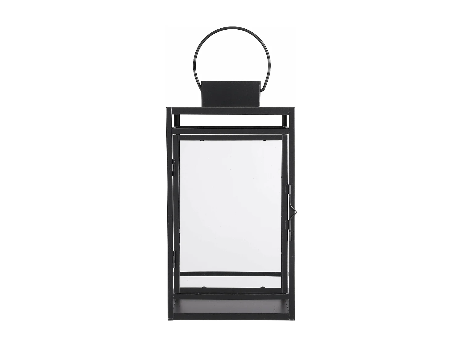 Lantaarn van ijzer - 19.5 x 19 x 36 - Zwart - STORM