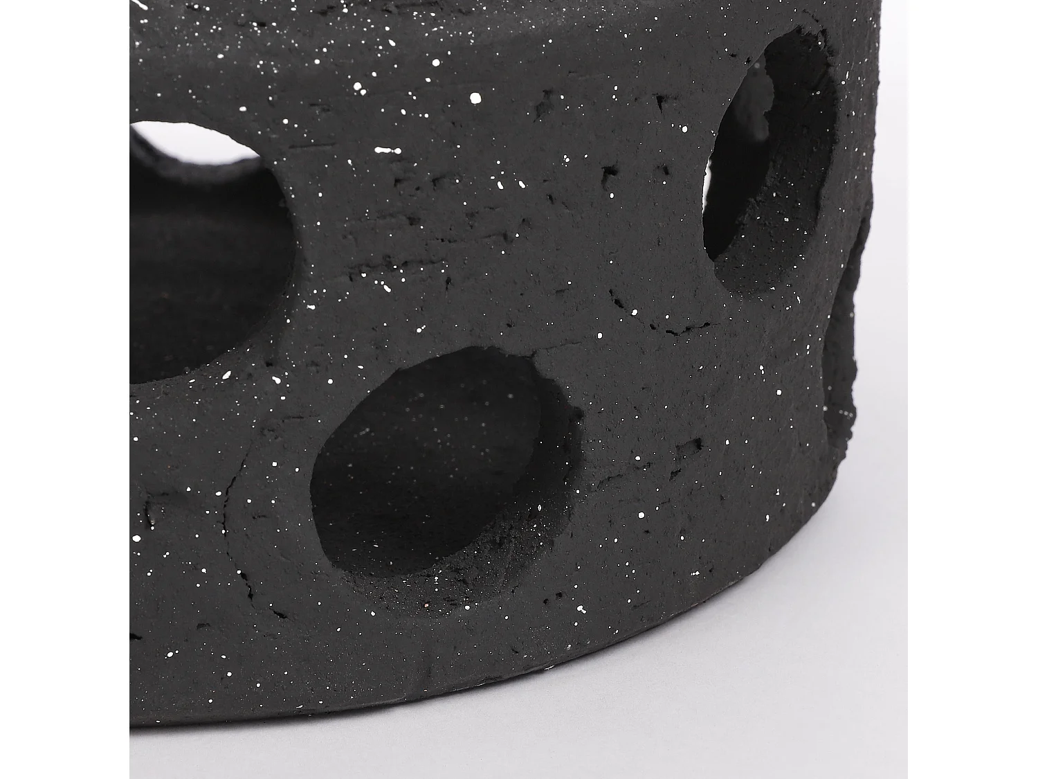 Lanterne en terre cuite - 16 x Ø25 - Anthracite - PIETRA