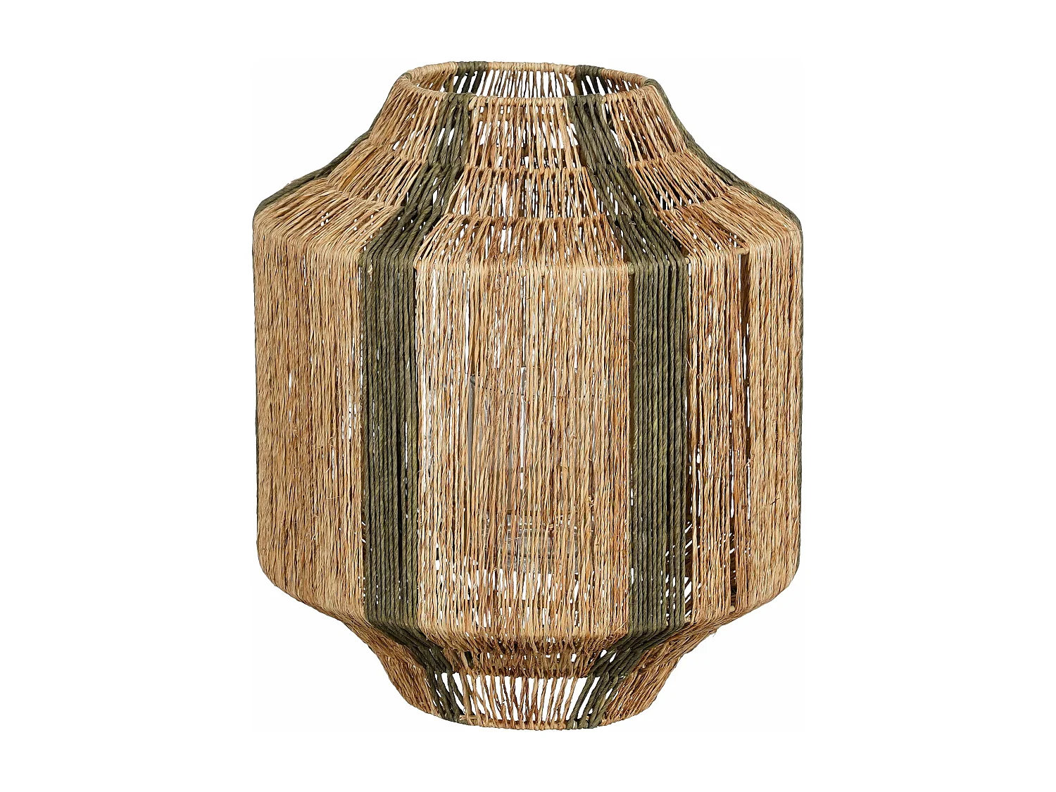 Lantaarn van jute - 36 x 30 - Donkergroen - LILIANO