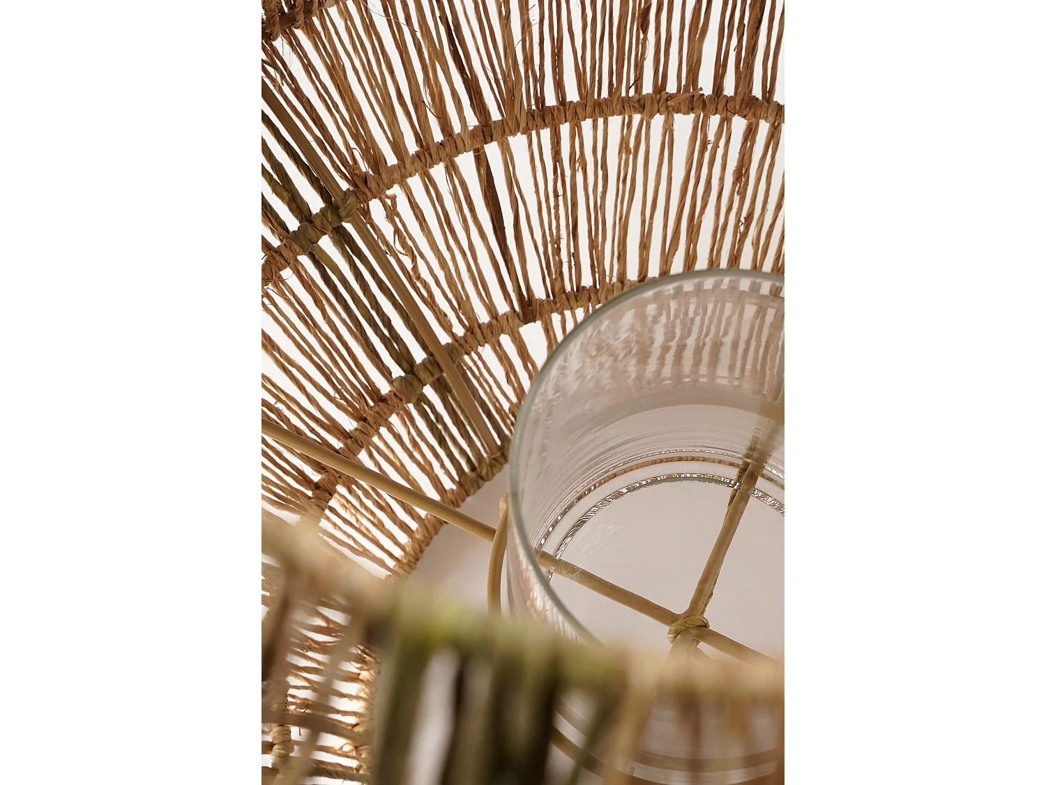 Lantaarn van jute - 36 x 30 - Donkergroen - LILIANO