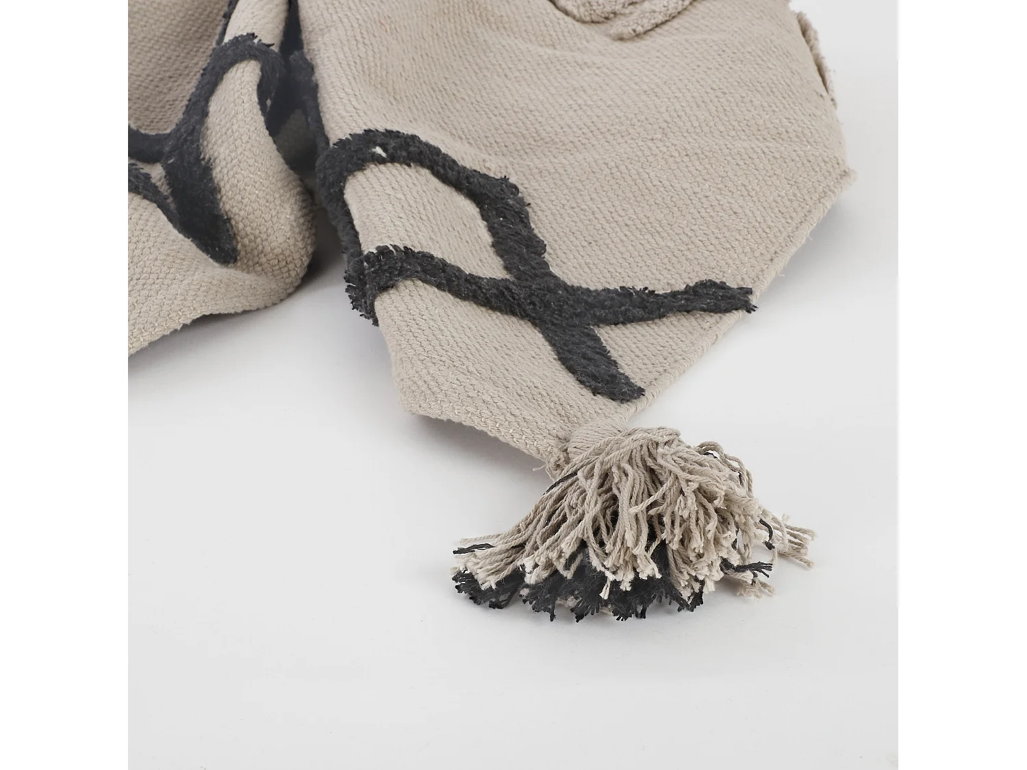 Tapis  en coton - 180 x 120 - Gris - LOUIS