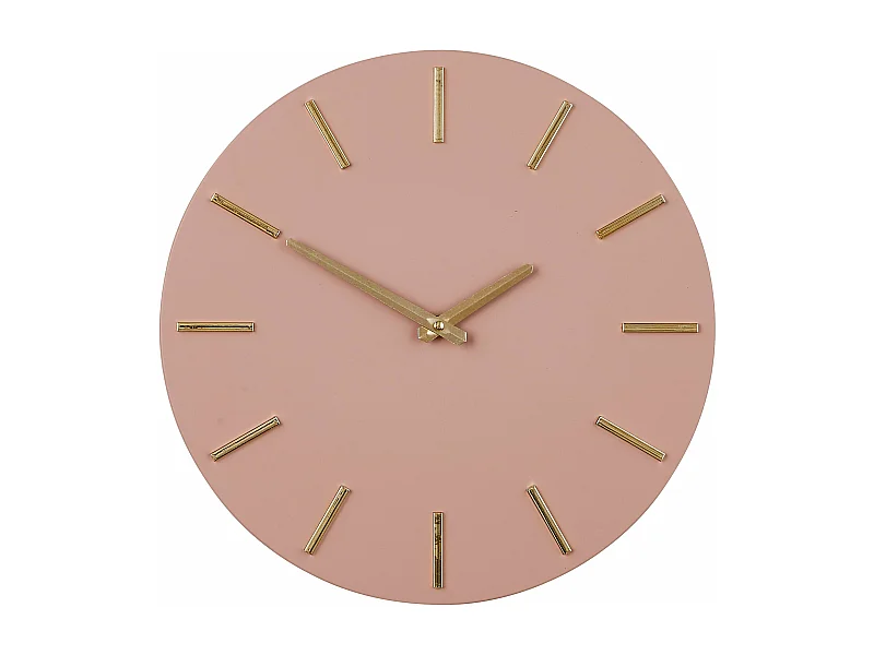 Horloge murale en aluminium - Ø35.5 - Rose - BRIXEN
