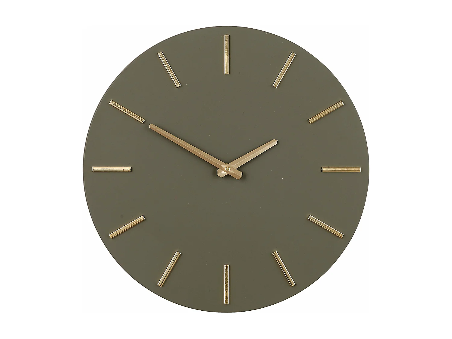 Horloge murale en aluminium - Ø35.5 - Vert foncé - BRIXEN
