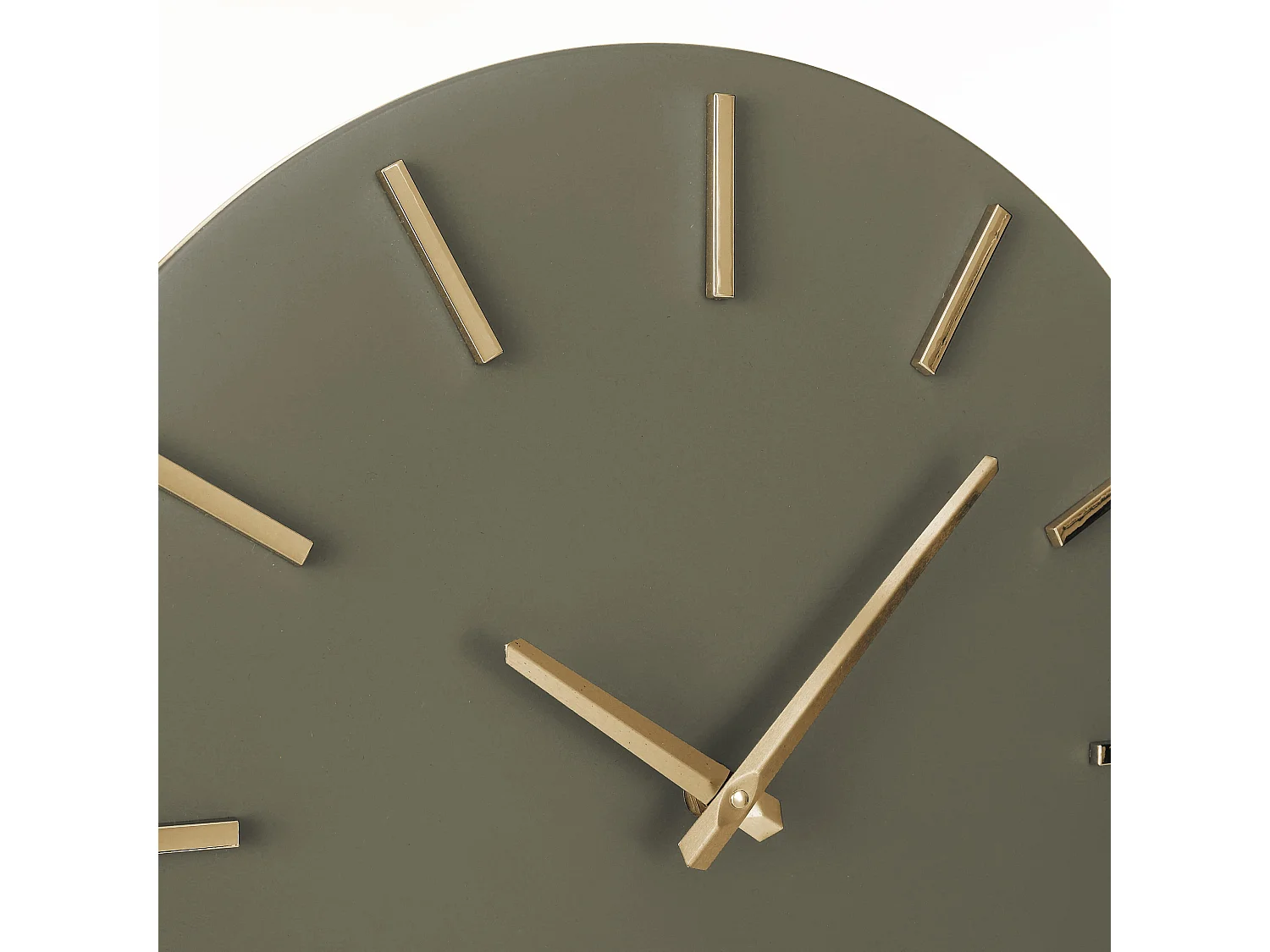 Horloge murale en aluminium - Ø35.5 - Vert foncé - BRIXEN