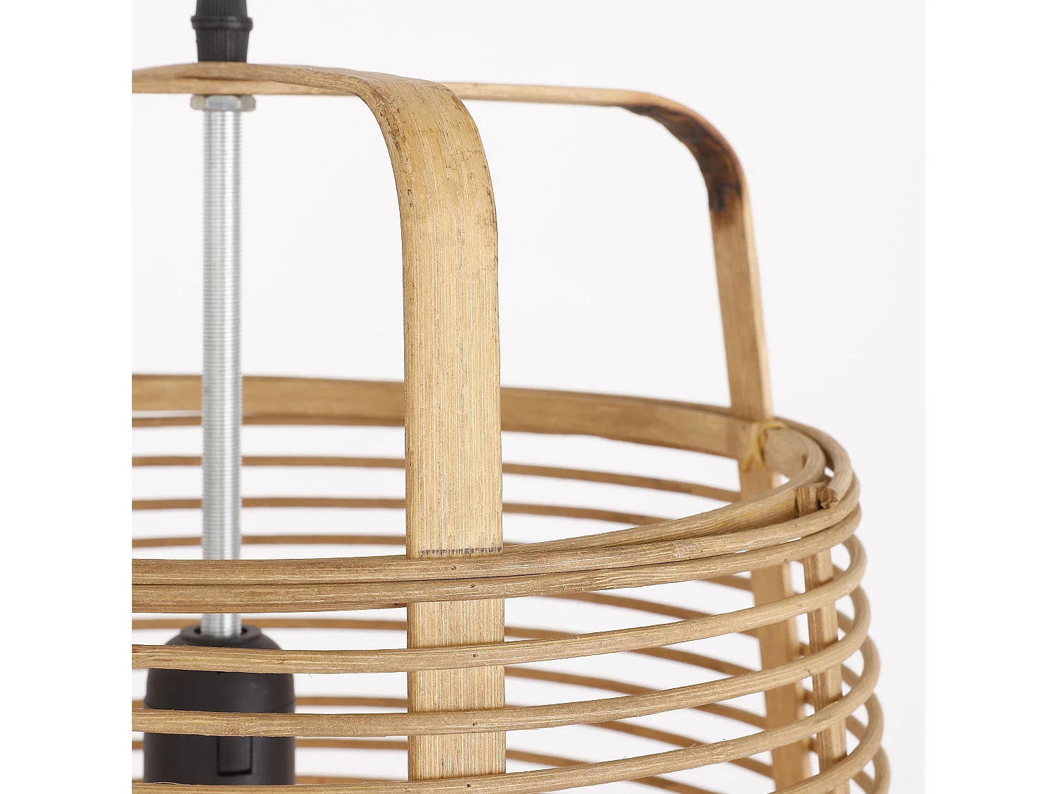 Hanglamp van bamboe - 53 x Ø30.5 - Bruin - PAGE