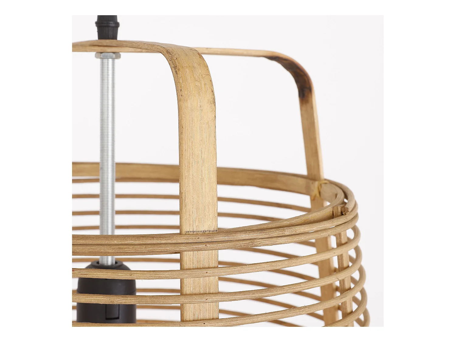 Hanglamp van bamboe - 53 x Ø30.5 - Bruin - PAGE