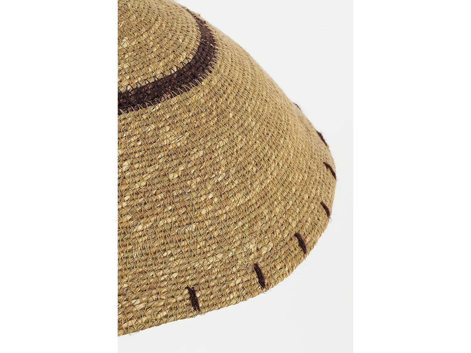 Hanglamp van jute en ijzer - 16 x 36 - Lichtbruin - JOULZ