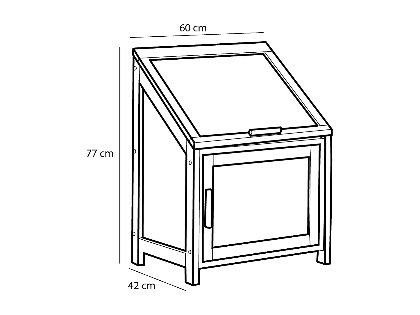 Serre en acajou et polycarbonate et pièces métals - 60 x 42 x 77 - Marron - CAMINIA