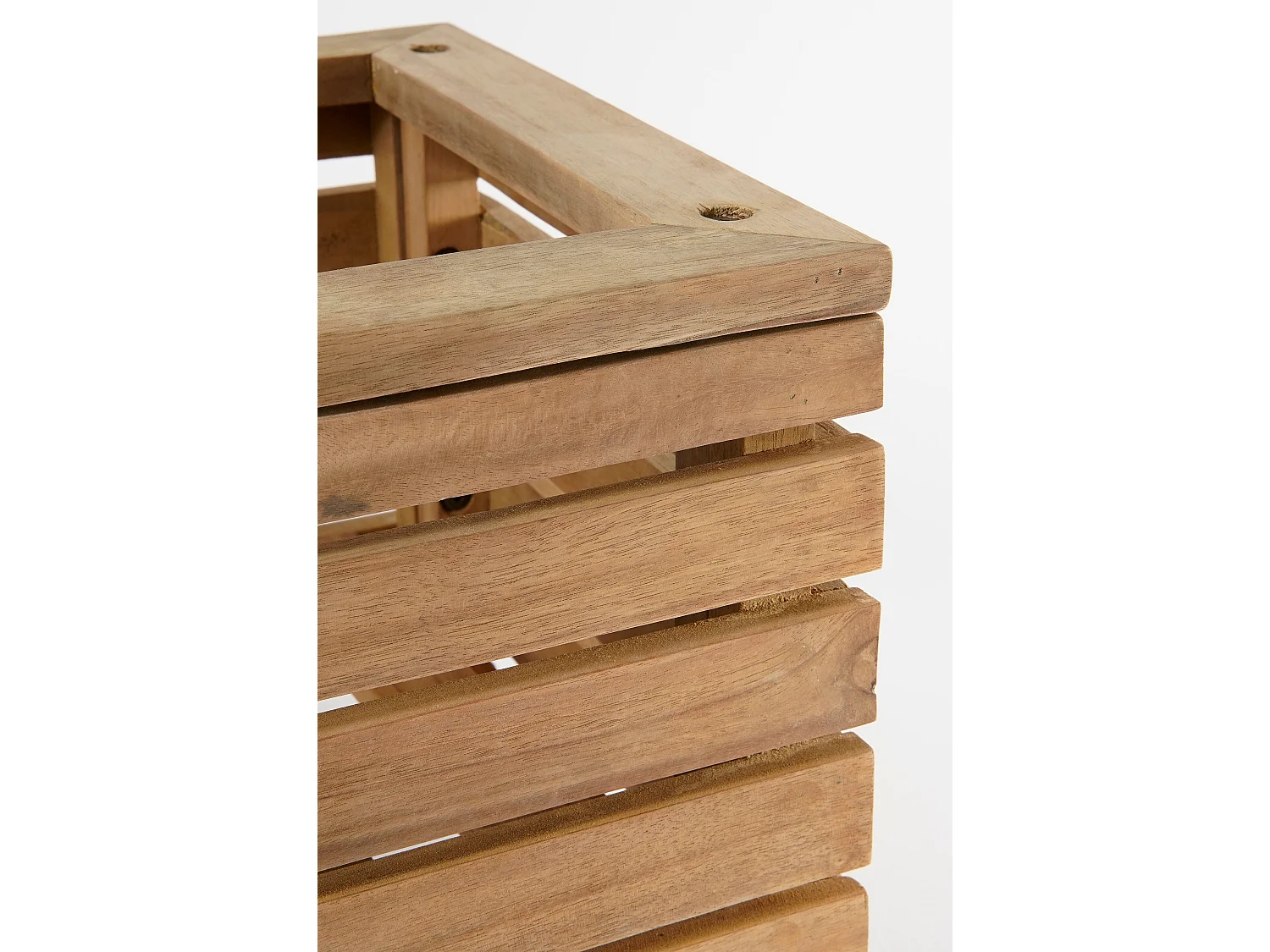 Jardinière d'extérieur en bois d'acacia - 35 x 35 x 35 - Marron - GLENWOOD