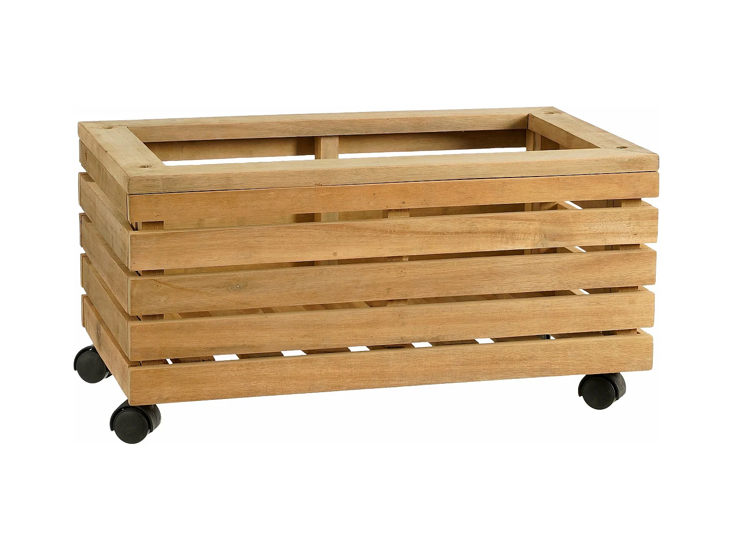 Pflanzgefäß für draußen aus Akazienholz - 60 x 35 x 30 - Braun - GLENWOOD
