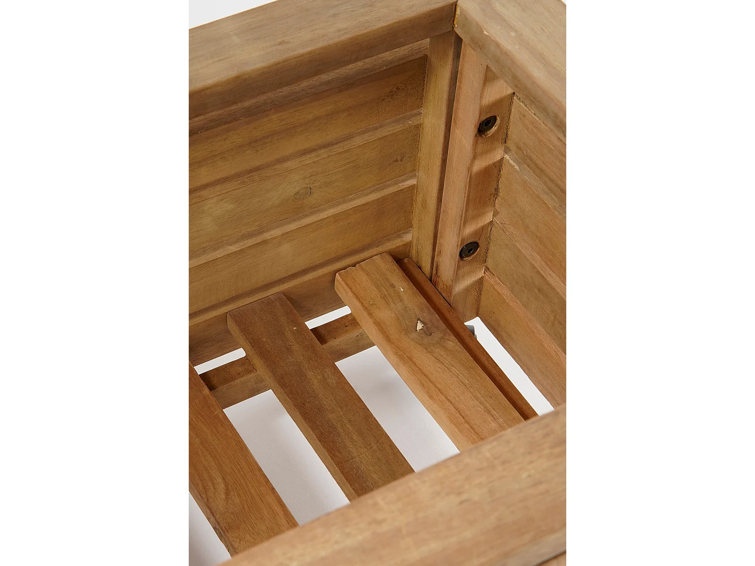 Jardinière d'extérieur en bois d'acacia - 60 x 35 x 30 - Marron - GLENWOOD