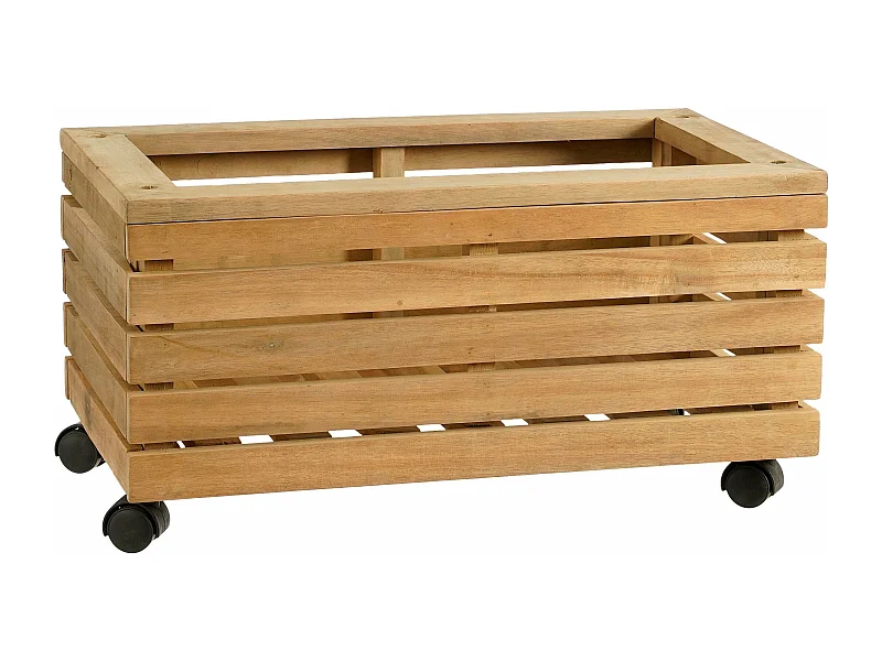 Plantenbak buiten van acaciahout - 60 x 35 x 30 - Bruin - GLENWOOD
