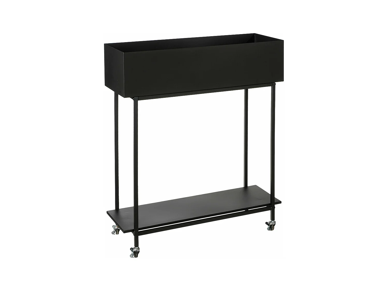 Plantenstandaard buiten van metaal - 70 x 29 x 94 - Zwart - GREENRAX