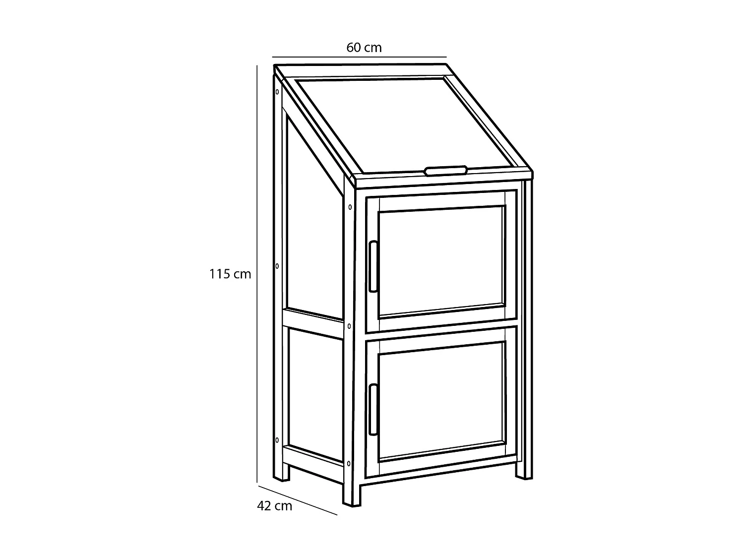 Serre en acajou et polycarbonate et pièces métals - 60 x 42 x 115 - Marron - CAMINIA