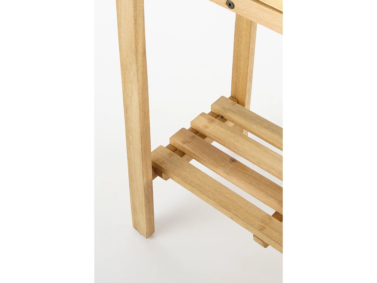 Plantenbak buiten van acaciahout en metaal - 70 x 30 x 75 - Bruin - GLENWOOD